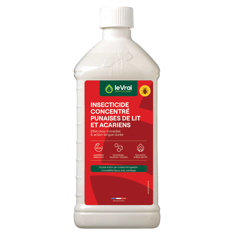 INSECTICIDE CONCENTRÉ PUNAISES DE LIT ET ACARIENS - 1L -