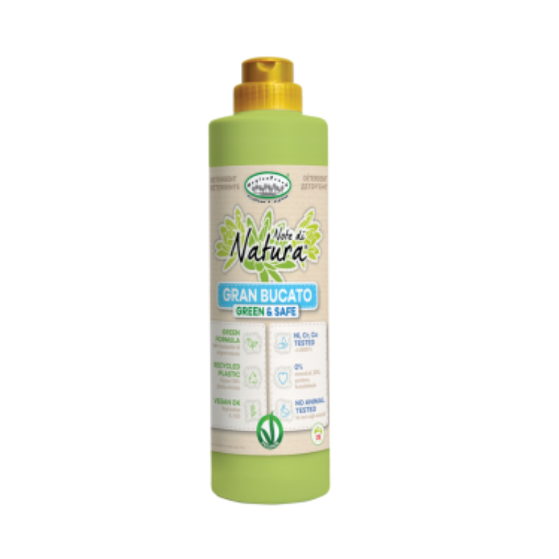 DETERGENT GRAN BUCATO - GREEN & SAFE - 750ml - Note di Natura