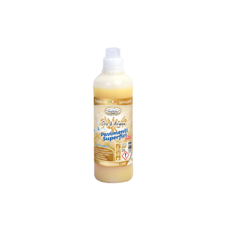 GEL DETERGENT - PLANCHERS & SURFACES - ORO & ARGAN - 1L -