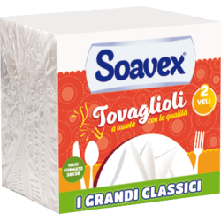 SERVIETTES BLANCHES - I GRANDI CLASSICI - 50 SERVIETTES