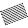BARRETTE INOX + CAOUTCHOUC - 3 TAILLES -