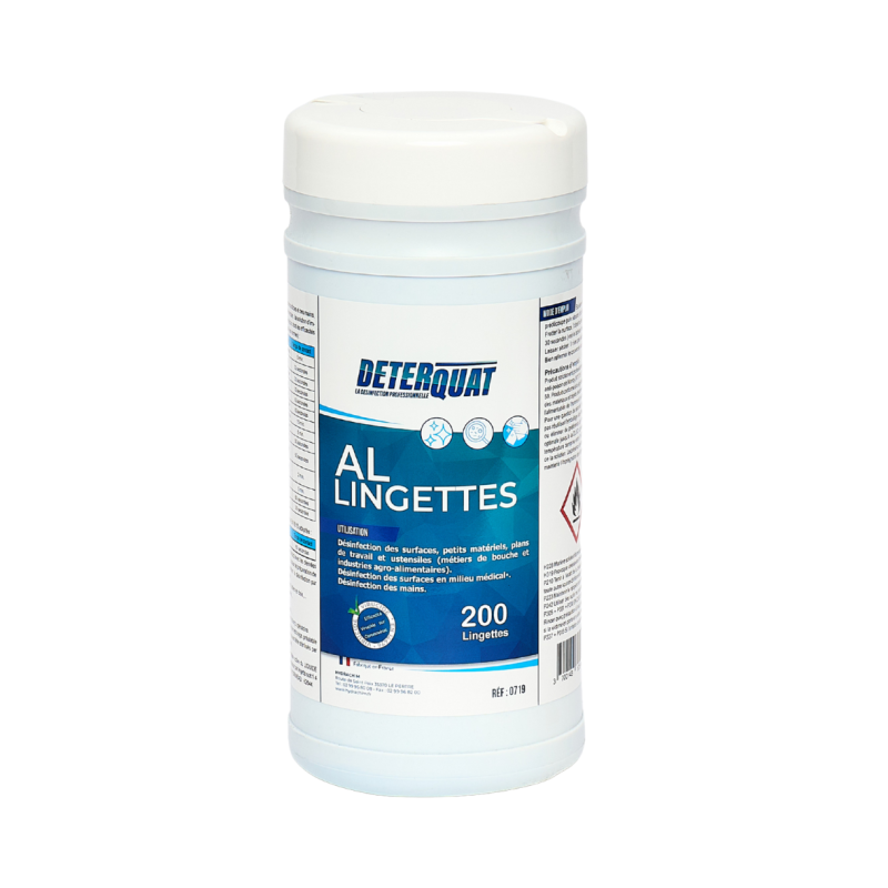 AL - LINGETTES EN POT - DETERQUAT - 200 LINGETTES -
