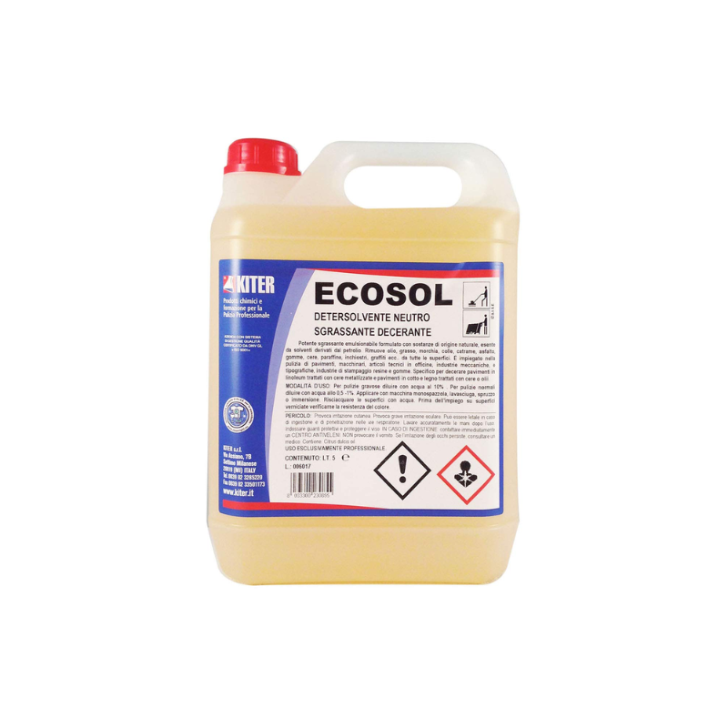 ECOSOL - DÉTERSOLVANT DÉGRAISSANT DÉCAPANT NEUTRE - 5L -