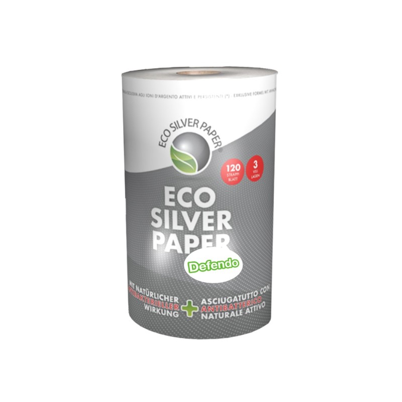 ROULEAU ESSUIE TOUT HACCP - Eco Silver Paper® - 120 FEUILLES -